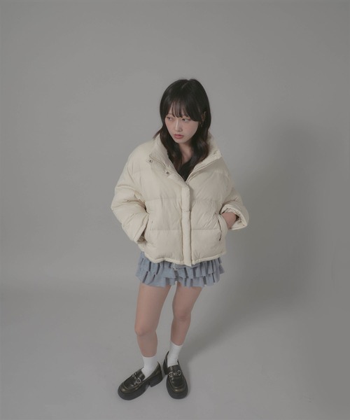ダウンコート ダウンジャケット Stand Collar Jacket/スタンドネックダウンジャケット レディース