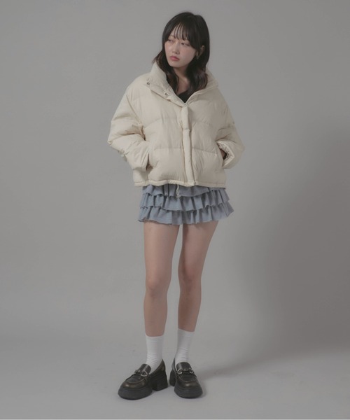 ダウンコート ダウンジャケット Stand Collar Jacket/スタンドネックダウンジャケット レディース