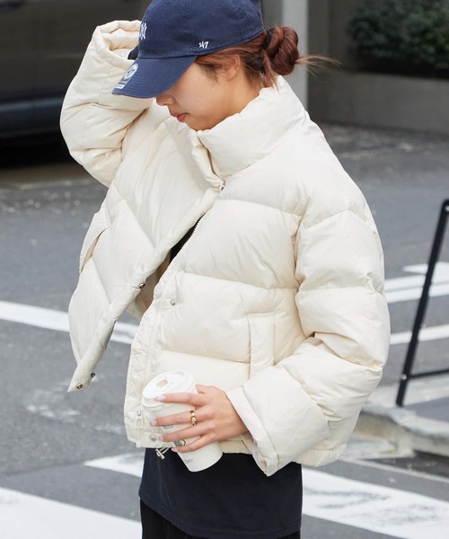 ダウンコート ダウンジャケット Stand Collar Jacket/スタンドネックダウンジャケット レディース