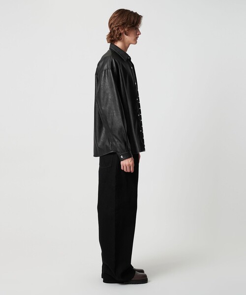 monkey time BEAUTY＆YOUTH UNITED ARROWS シャツ レザーライク CPO