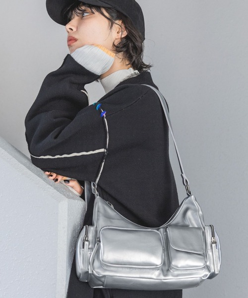 PAGEBOY（ページボーイ） ショルダーバッグ FREE シルバー レディース