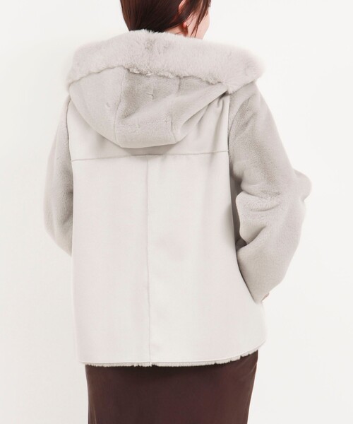 MICO COULIER（ミコクリエ） ムートンコート ボアコート エコファー