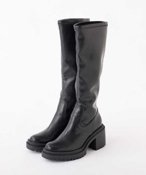 NICE CLAUP 厚底ロングブーツ one after another NICE CLAUP ブーツ タンクソールロングブーツ