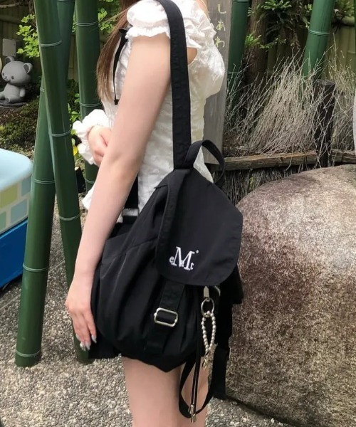 minitmute ブラック リュック 40cm MUCENT（ムセント） デイバック リュック - MUTE MINI BACK PACK