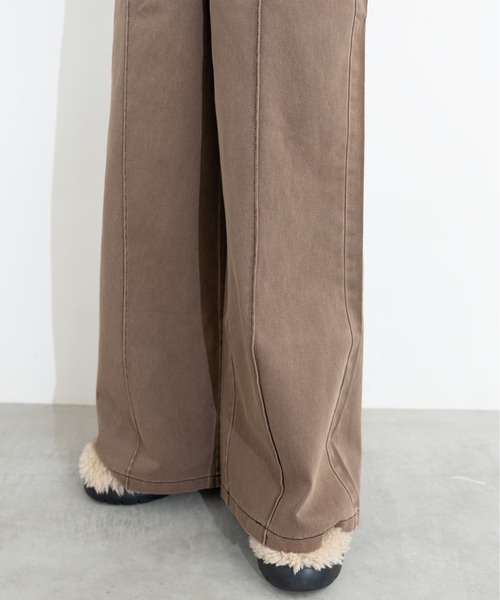 ワイドパンツ ジーンズ デニム デニムパンツ painter detail denim レディース | MIDVEIN | 07