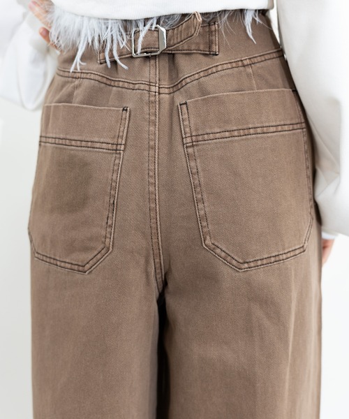 ワイドパンツ ジーンズ デニム デニムパンツ painter detail denim レディース | MIDVEIN | 08