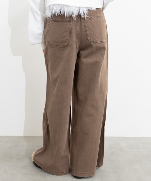 ワイドパンツ ジーンズ デニム デニムパンツ painter detail denim レディース | MIDVEIN | 09