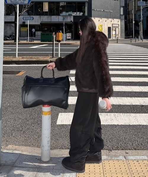 Chikashitsu+(チカシツプラス) ボストンバッグ 「Chikashitsu + Chikashitsu+(チカシツプラス) ボストンバッグ 「Chikashitsu +