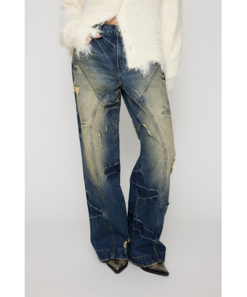 LAGUA GEM（ラグアジェム） ジーンズ デニム デニムパンツ FINE CRASH