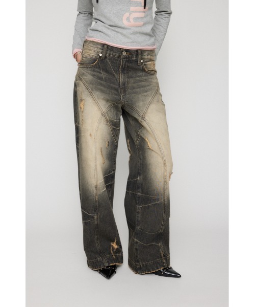 【ラスト1点】希少　バンクシア　メンジーシー　良株　幹太め FREAK'S STORE（フリークスストア） ジーンズ 限定展開 セミワイド