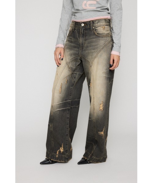 LAGUA GEM（ラグアジェム） ジーンズ デニム デニムパンツ FINE CRASH