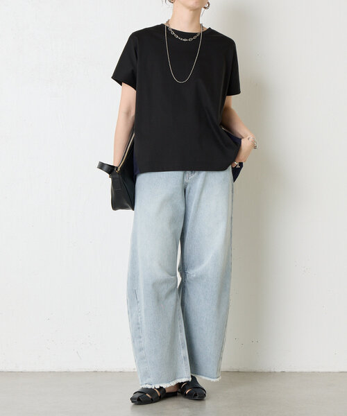「Jena espace merveilleux」 半袖Tシャツ FREE ブラック レディース_画像9