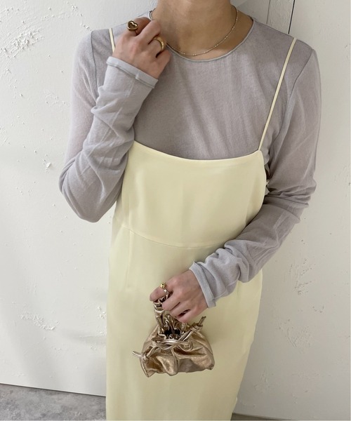 「EDIT. FOR LULU」 サロペットスカート 36 イエロー レディース_画像3