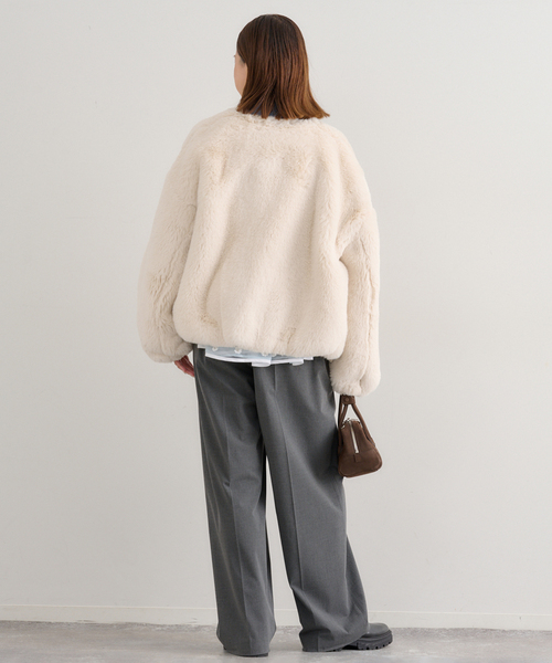 U by Spick&Span フェイクファーダッフルコート 楽天市場】【SALE／30%OFF】フェイクファーダッフル U by SPICK&SPAN