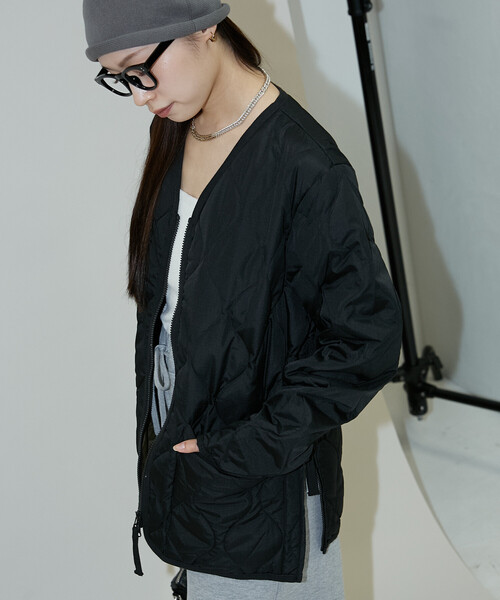 みーPUBLUX TAION クラシック トラック ダウン ジャケット　黒 TAION（タイオン）の「TAION/タイオン SPORTS CLASSIC TRACK Z DOWN