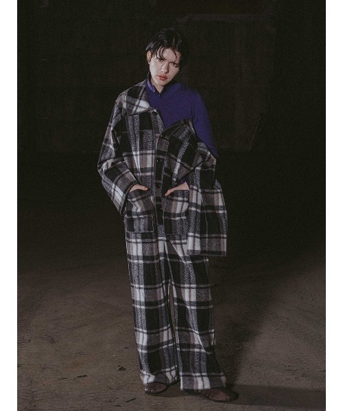 sea new york チェック柄 オールインワン ELCHELE（エルチェレ） オールインワン COZY PACTH JUMP SUIT