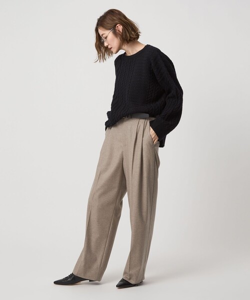 conte＞ラップ チノ テーパードワイドパンツ サイズ38 ／2回着用 定番