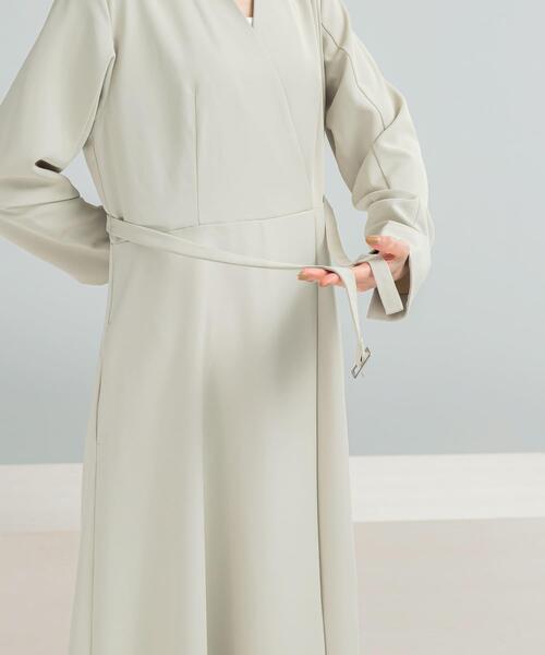 ワンピース ベルトデザインカシュクールワンピース : ZOZOTOWN Yahoo