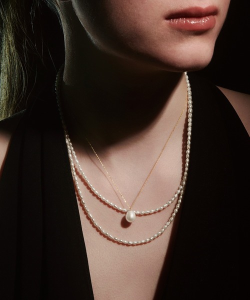 【新品未使用】les bon bon blanc pearl necklace les bonbon（ルボンボン） ネックレス 「les bon bon」blanc pearl