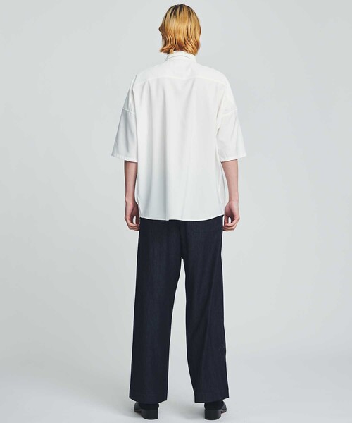 「SHAREEF」 半袖シャツ 1 ブルー メンズの画像