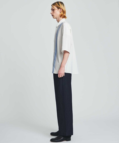 「SHAREEF」 半袖シャツ 1 ブルー メンズの画像
