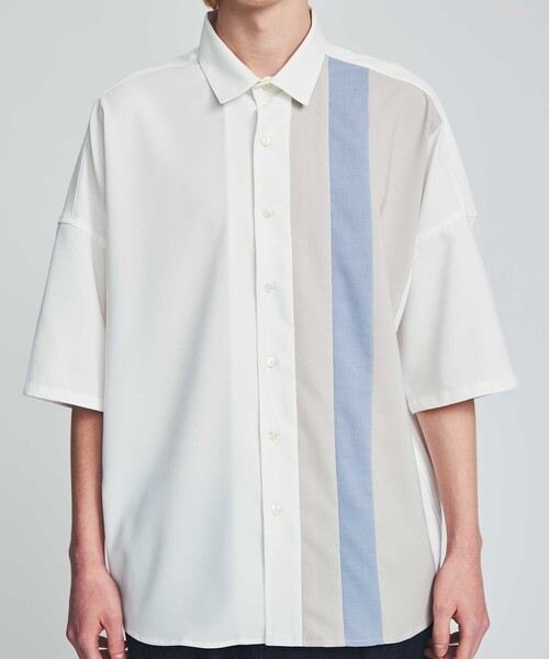 「SHAREEF」 半袖シャツ 1 ブルー メンズの画像