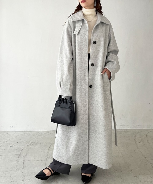 「GeeRA」 「swingby」チェスターコート LARGE ブラック レディース_画像3