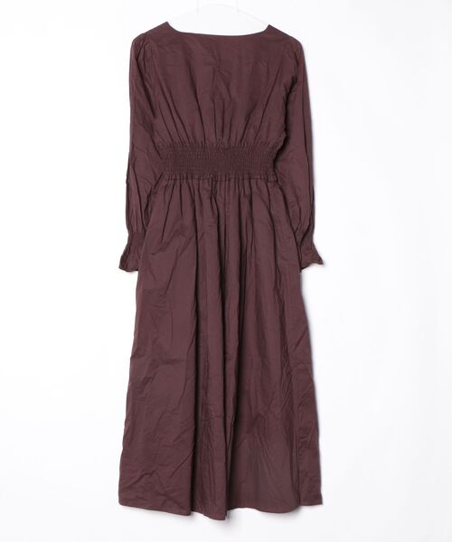 「one after another NICE CLAUP」 長袖ワンピース FREE ブラウン レディース_画像2