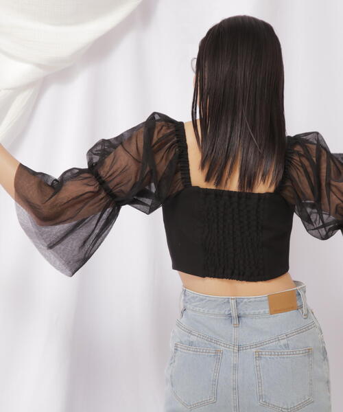「JILL by JILL STUART」 7分袖ブラウス FREE ピンク レディース_画像8
