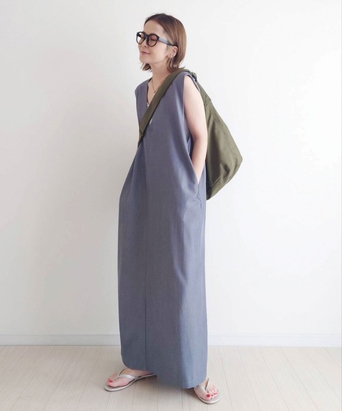 「CORNERS」 サロペットスカート L ブラック レディース_画像9