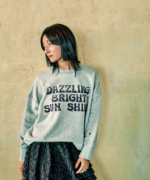 「niko and...」 スウェットカットソー LARGE シルバー レディース_画像2