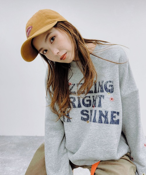 「niko and...」 スウェットカットソー LARGE シルバー レディース_画像6