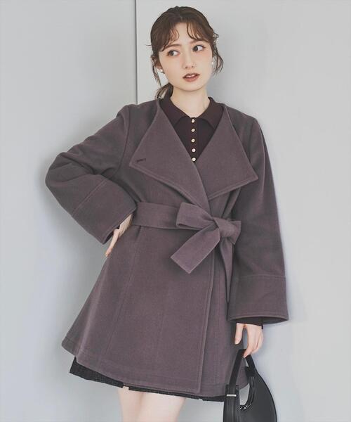 SWINGLE（スウィングル） ステンカラーコート コート ウールビーバー