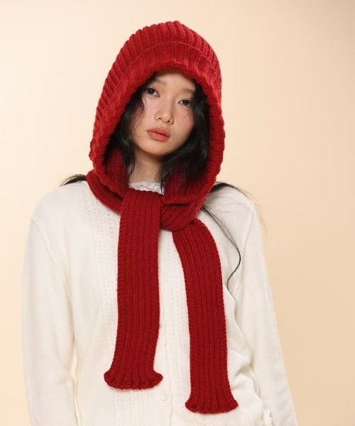 sakishimatokyo マフラー ストール ニットバラクラバ/バラボネット