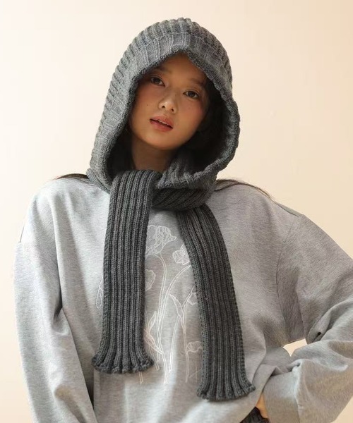 sakishimatokyo マフラー ストール ニットバラクラバ/バラボネット