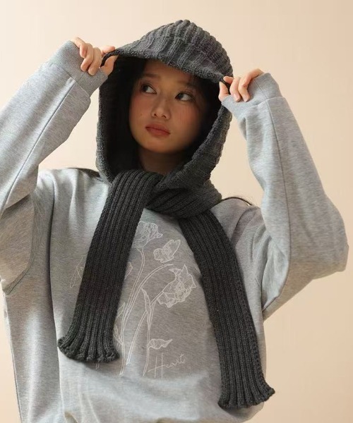 新品　MY _ マフラー付きバラクラバ sakishimatokyo マフラー ストール ニットバラクラバ/バラボネット