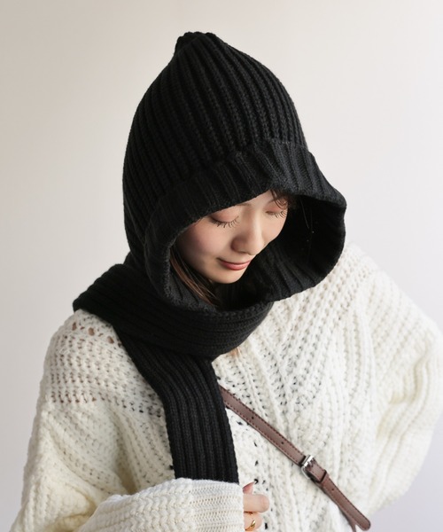 sakishimatokyo マフラー ストール ニットバラクラバ/バラボネット