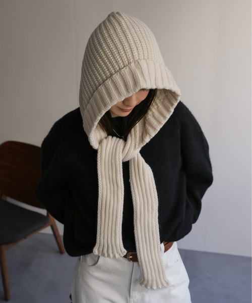 sakishimatokyo マフラー ストール ニットバラクラバ/バラボネット