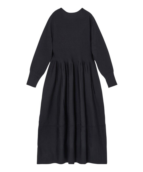 「ANAYI」 ニットワンピース 36 ネイビー レディース_画像7