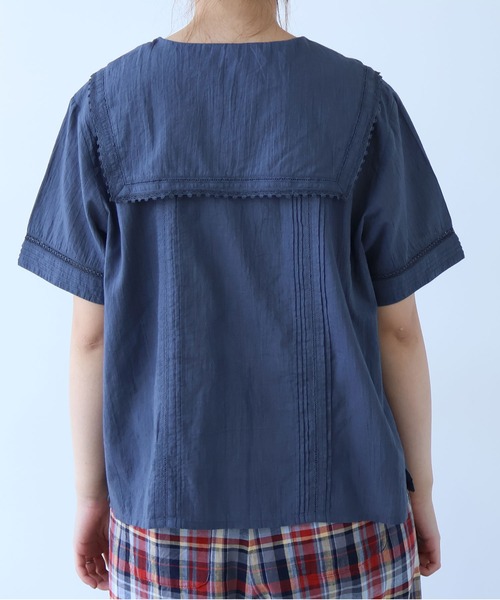 ブラウス シャツ antique lace sailor ブラウス レディースの画像