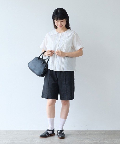 ブラウス シャツ antique lace sailor ブラウス レディースの画像