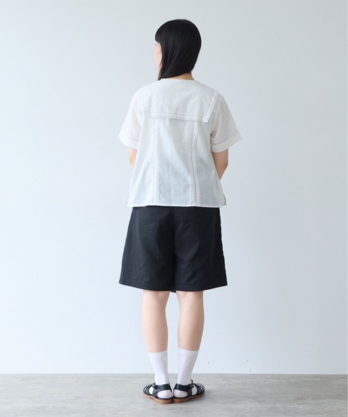 ブラウス シャツ antique lace sailor ブラウス レディースの画像