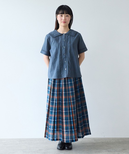 ブラウス シャツ antique lace sailor ブラウス レディースの画像