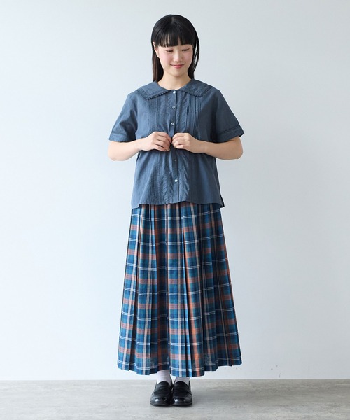 ブラウス シャツ antique lace sailor ブラウス レディースの画像
