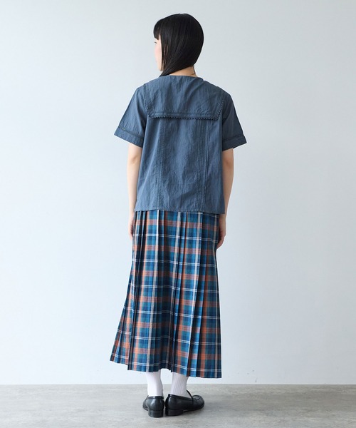 ブラウス シャツ antique lace sailor ブラウス レディースの画像