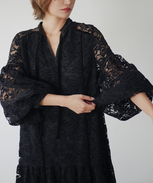 My shawty（マイシャウティー） 長袖ワンピース FREE ブラウン