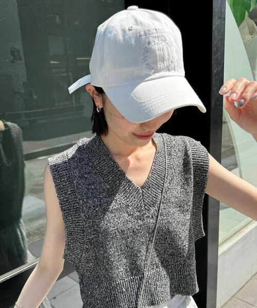 「mystic」 キャップ ONE SIZE オフホワイト レディース_画像2