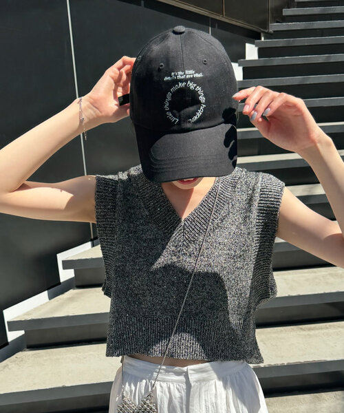 「mystic」 キャップ ONE SIZE オフホワイト レディース_画像5