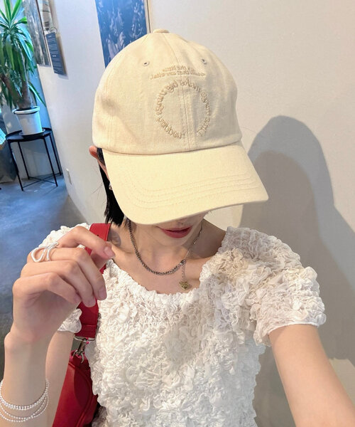 「mystic」 キャップ ONE SIZE オフホワイト レディース_画像6