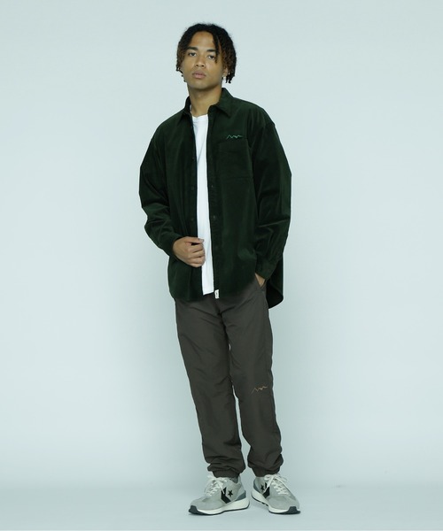 「MANASTASH」 長袖シャツ M ブラック メンズ_画像3